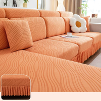 Stretchable jacquard velvet sofa cover suitable for all four seasons.