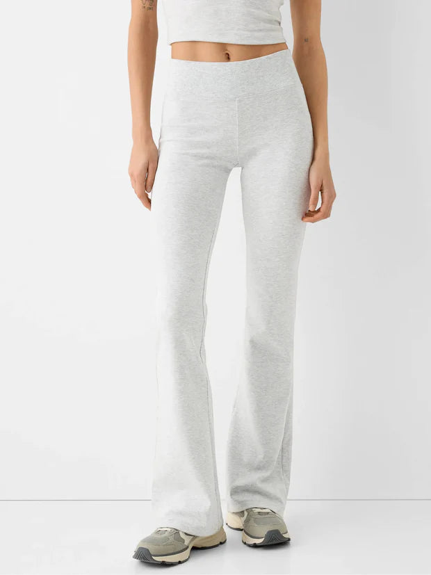High-waisted stretch pants