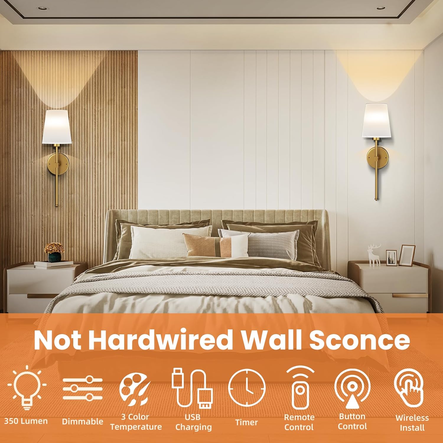 Battery-Powered Wall Lamp
