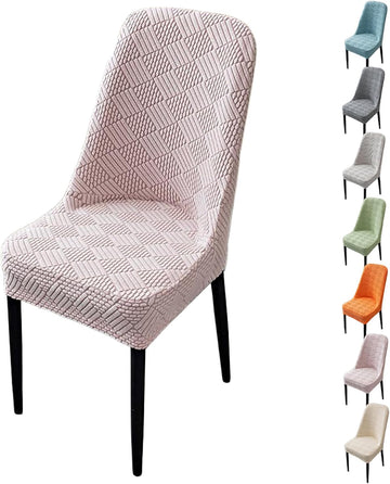 Vỏ Bọc Ghế Ăn Lưng Cong Jacquard