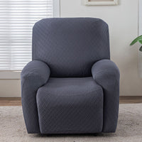Stretch Sofa Cover with Grid Pattern – Elastic Slipcover for Living Room Furniture