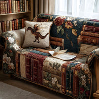 Festive Paw Quilted Sofa Cover