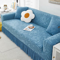 Sofa cover with camellia flower pattern