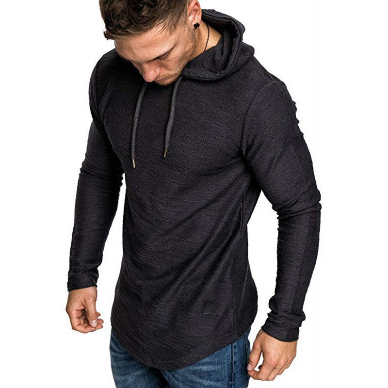 Men’s Hooded Long Sleeve T-Shirt T145