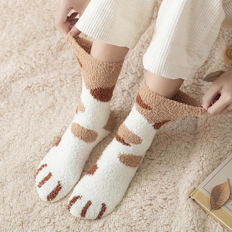 Velvet women's socks