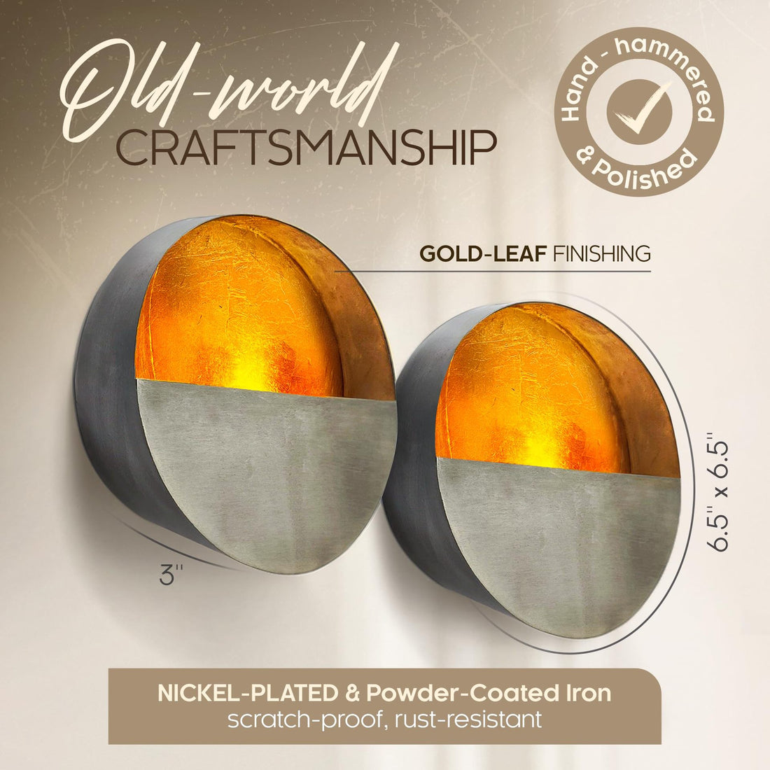 Classic Wall-Hanging Candlestick Decoration