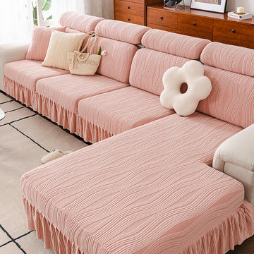 Stretchable jacquard velvet sofa cover suitable for all four seasons.