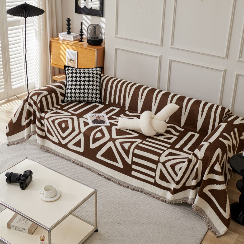 Premium Chenille Furniture Throw Blanket