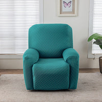 Stretch Sofa Cover with Grid Pattern – Elastic Slipcover for Living Room Furniture