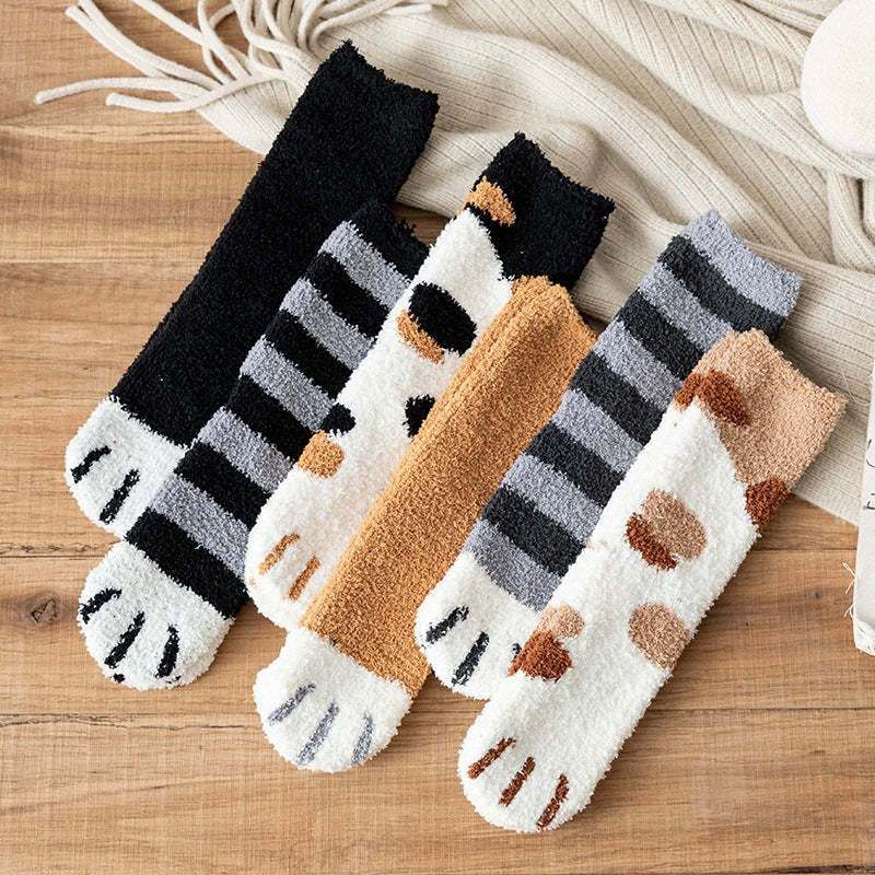 Velvet women's socks
