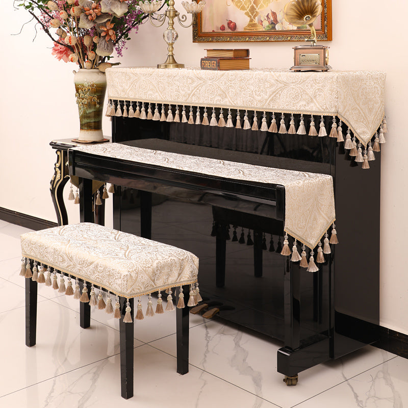 Vỏ phủ bụi đàn piano, vỏ vải trùm kín, cao cấp, phong cách Bắc Âu tối giản, sang trọng nhẹ, cảm giác cao cấp, vỏ nửa mới, vỏ vải đàn piano cao cấp