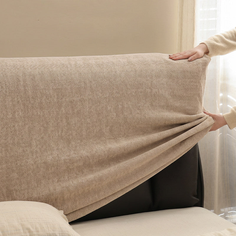 Vỏ Bọc Khung Giường Chenille Co Giãn Cao Cấp – Bảo Vệ Hoàn Toàn Phần Đầu Giường & Thân Giường