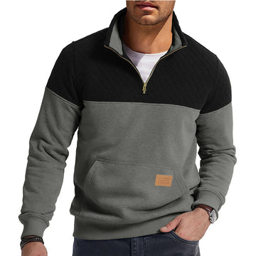 Men’s Color Block Zip-Up Hoodie