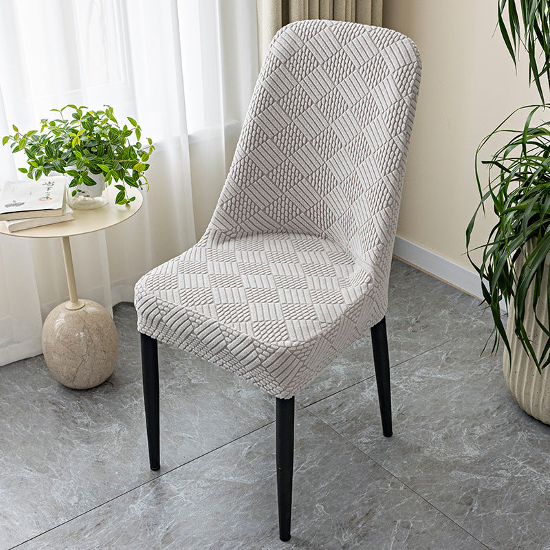 Vỏ Bọc Ghế Ăn Lưng Cong Jacquard