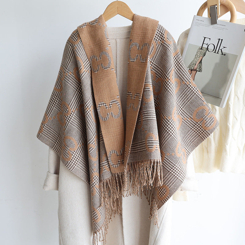 New Winter Arrival — Luxury Double-Faced Cashmere Scarf with Elegant Tassels