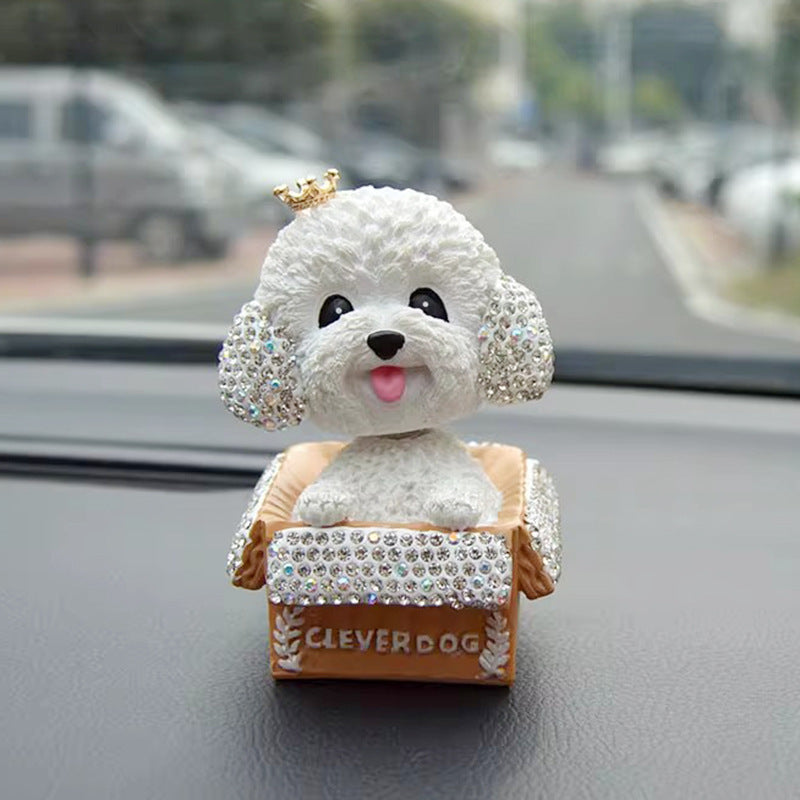 Sparkling Rhinestone Teddy Bear Car Decoration
