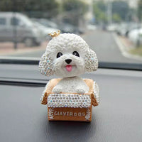 Sparkling Rhinestone Teddy Bear Car Decoration