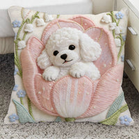 Pillow cover printed with pet images