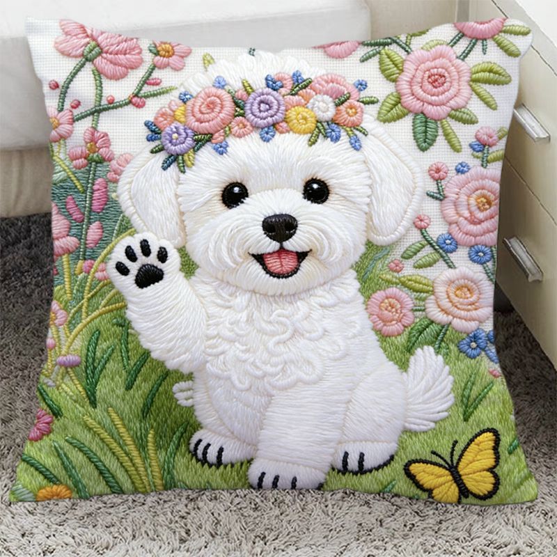Pillow cover printed with pet images