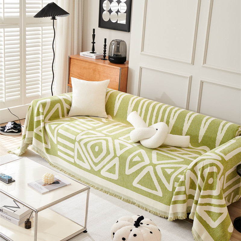 Premium Chenille Furniture Throw Blanket
