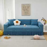 Sofa cover with camellia flower pattern