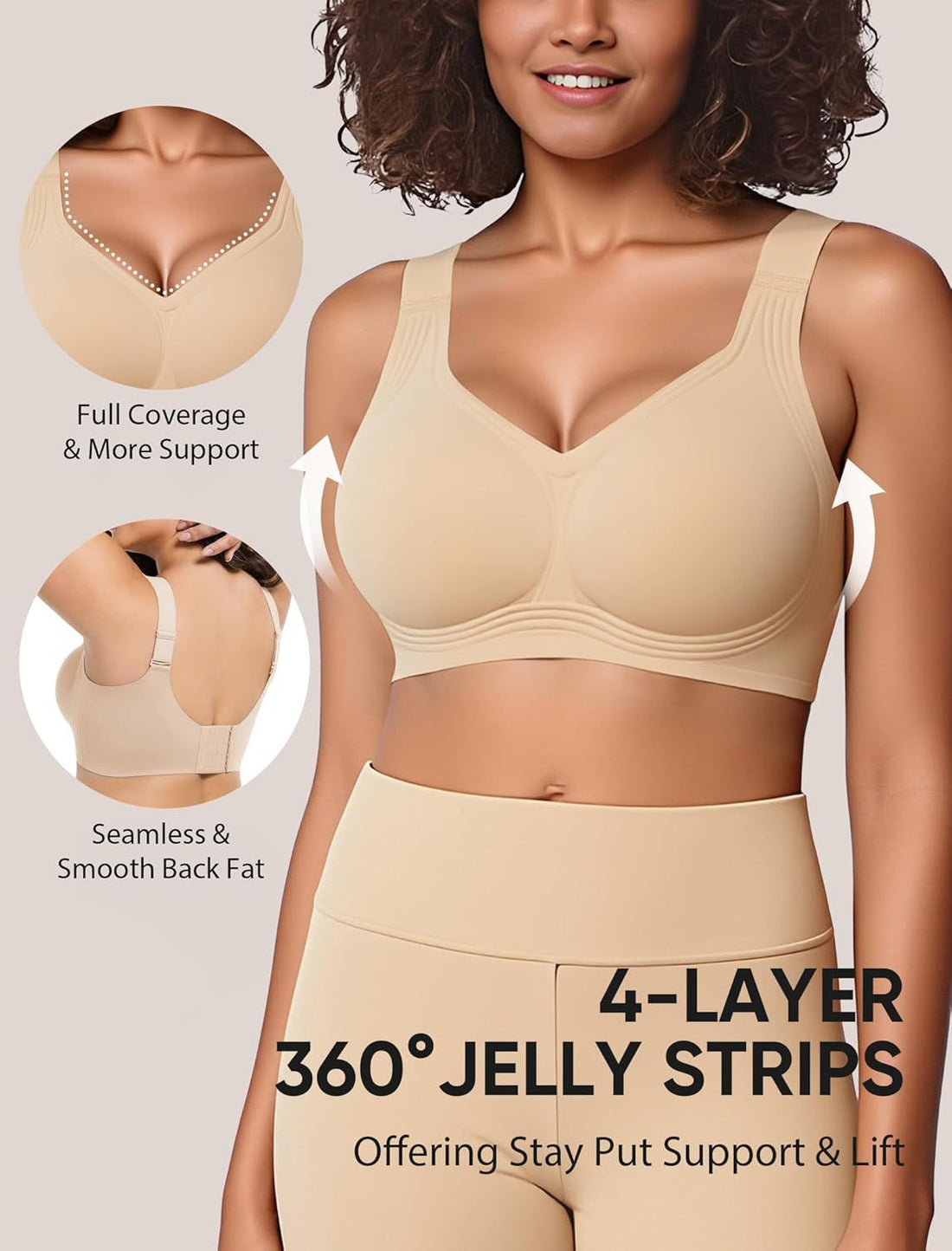 Comfortable underwire bra