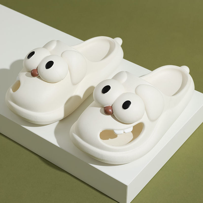 Cute Cartoon Tongue-Kissing Slippers
