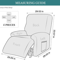 Stretch Sofa Cover with Grid Pattern – Elastic Slipcover for Living Room Furniture