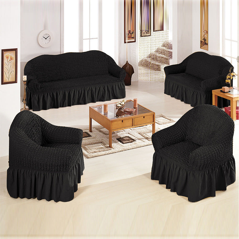 Premium Cotton Stretch Sofa Cover – Soft, Durable & Protective