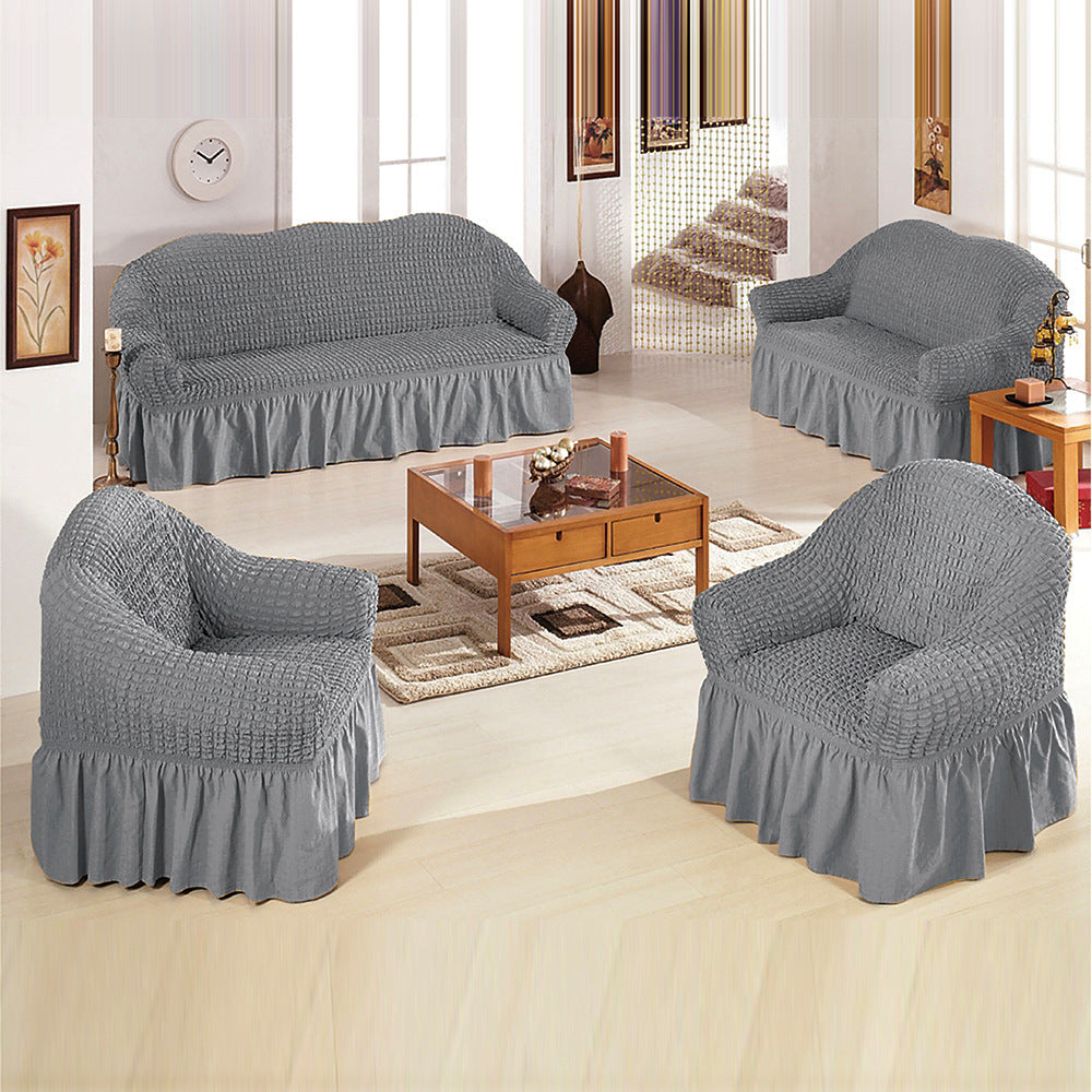 Premium Cotton Stretch Sofa Cover – Soft, Durable & Protective