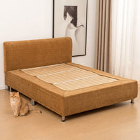Vỏ Bọc Khung Giường Chenille Co Giãn Cao Cấp – Bảo Vệ Hoàn Toàn Phần Đầu Giường & Thân Giường
