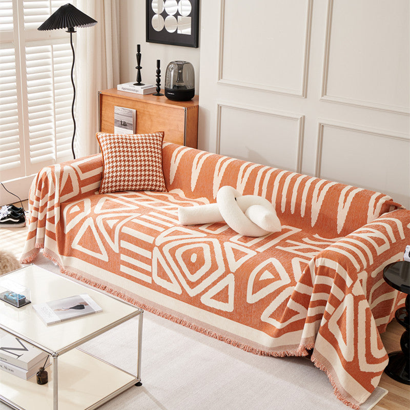 Premium Chenille Furniture Throw Blanket