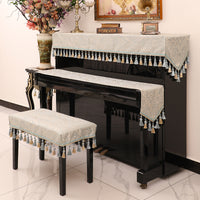 Vỏ phủ bụi đàn piano, vỏ vải trùm kín, cao cấp, phong cách Bắc Âu tối giản, sang trọng nhẹ, cảm giác cao cấp, vỏ nửa mới, vỏ vải đàn piano cao cấp
