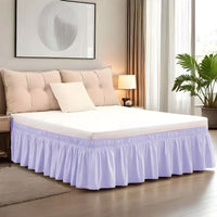 Ga Trải Giường Xếp Nếp Dễ Dàng – Trang Trí Giường Mềm Có Thể Giặt Được với Dây Đai Đàn Hồi Điều Chỉnh