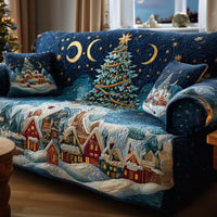 Festive Paw Quilted Sofa Cover