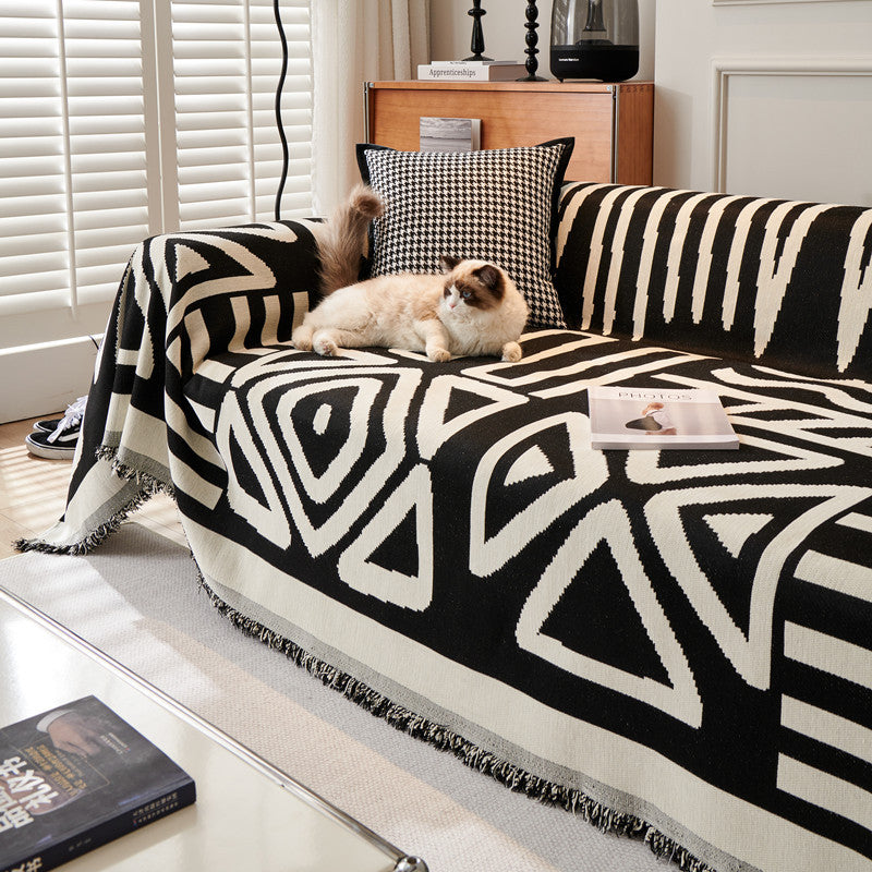 Premium Chenille Furniture Throw Blanket