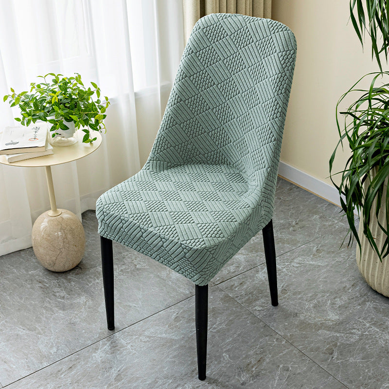 Vỏ Bọc Ghế Ăn Lưng Cong Jacquard