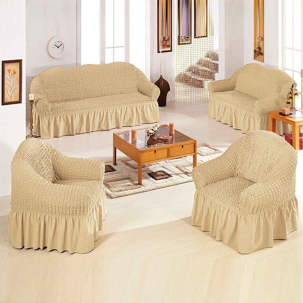 Premium Cotton Stretch Sofa Cover – Soft, Durable & Protective