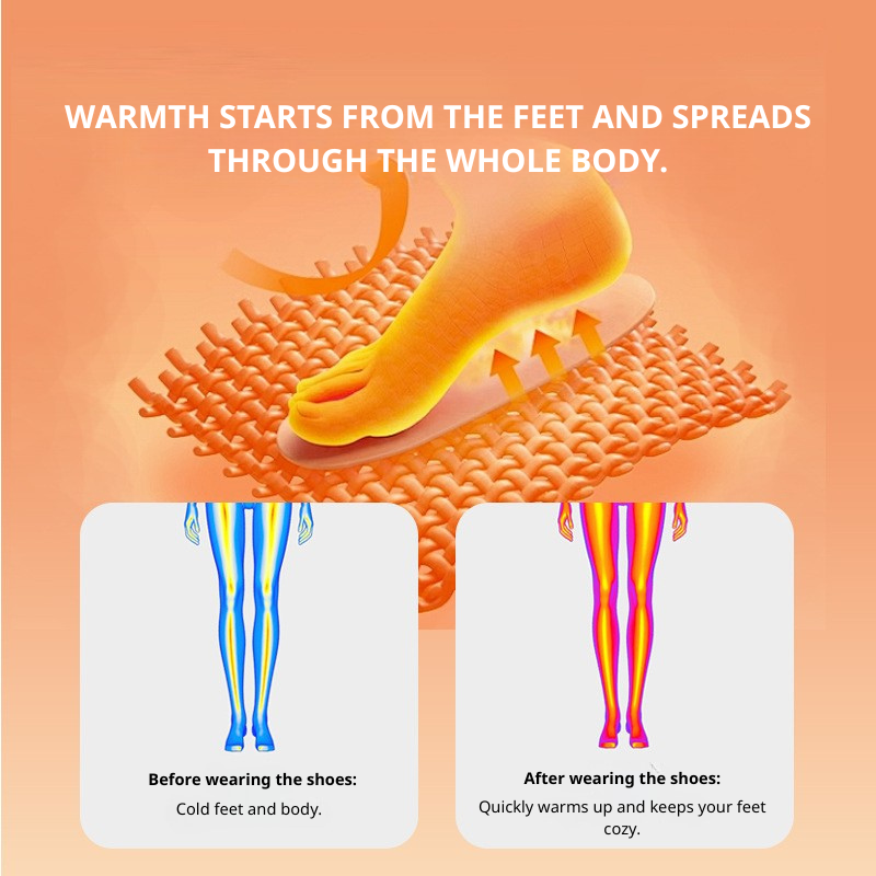 Rechargeable Electric Heated Cotton Shoes