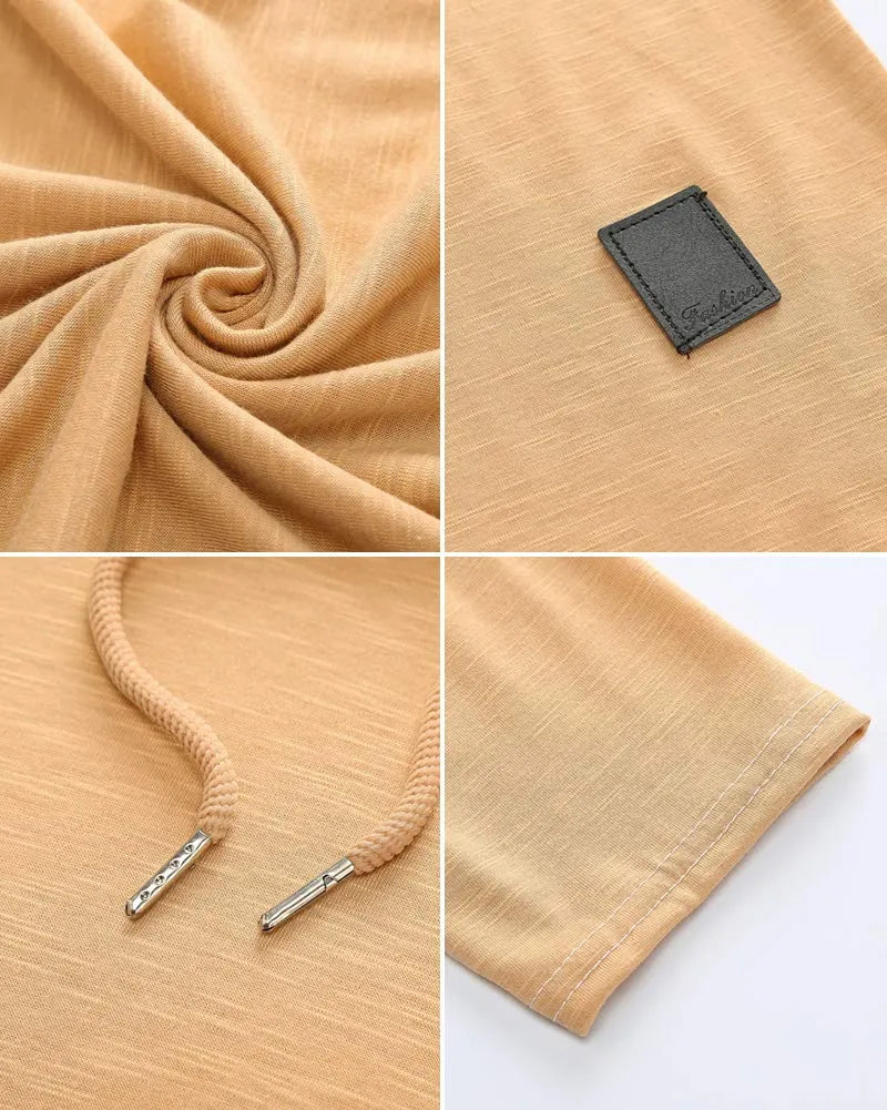 Men’s Hooded Long Sleeve T-Shirt T145