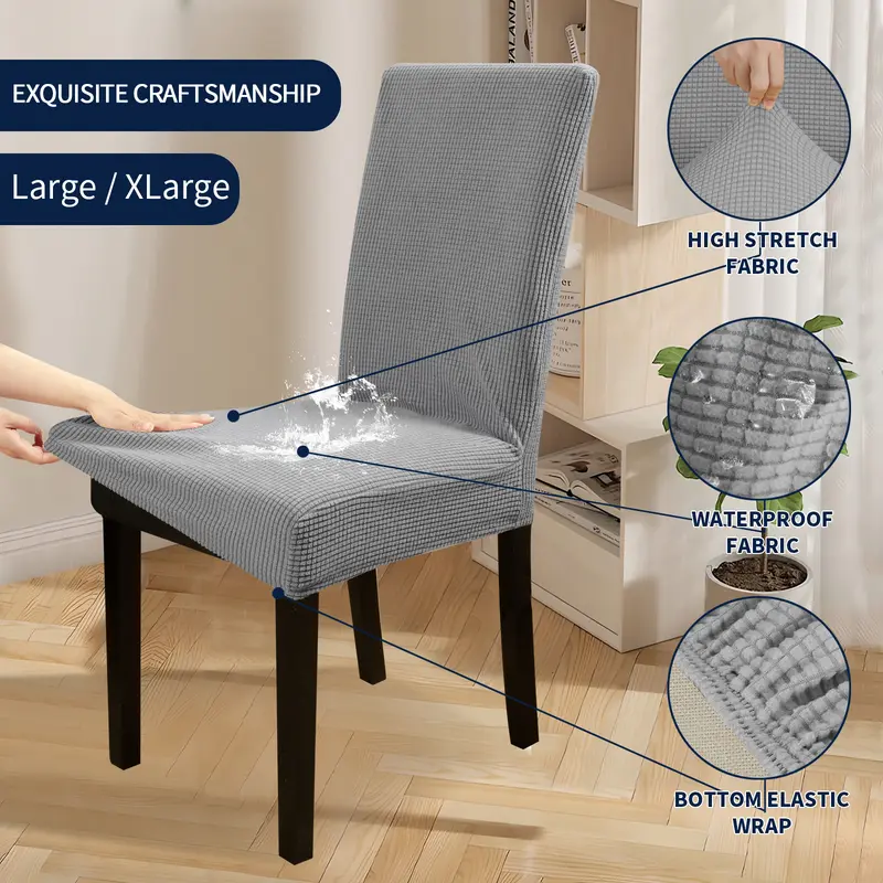 Waterproof Dining Chair Cover Set of 2/4/6/8