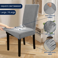 Waterproof Dining Chair Cover Set of 2/4/6/8