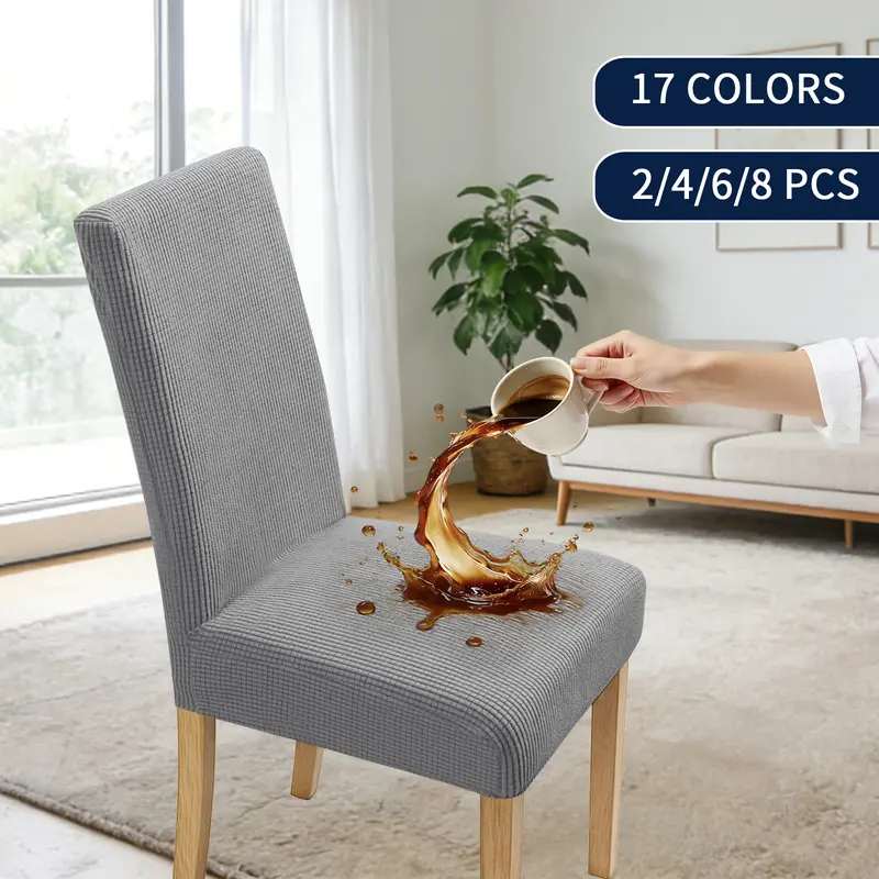 Waterproof Dining Chair Cover Set of 2/4/6/8