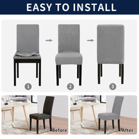 Waterproof Dining Chair Cover Set of 2/4/6/8