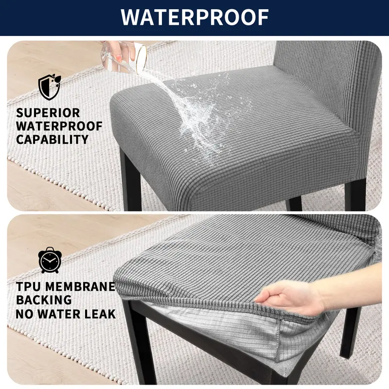 Waterproof Dining Chair Cover Set of 2/4/6/8