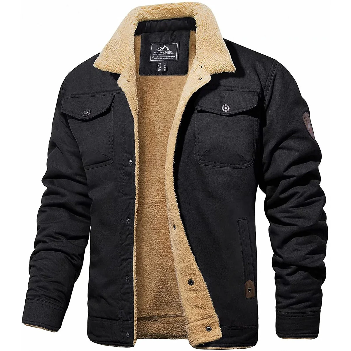 Men’s Winter Coat – Thick Warm Jacket with Soft Lining, Windproof & Thermal Outerwear