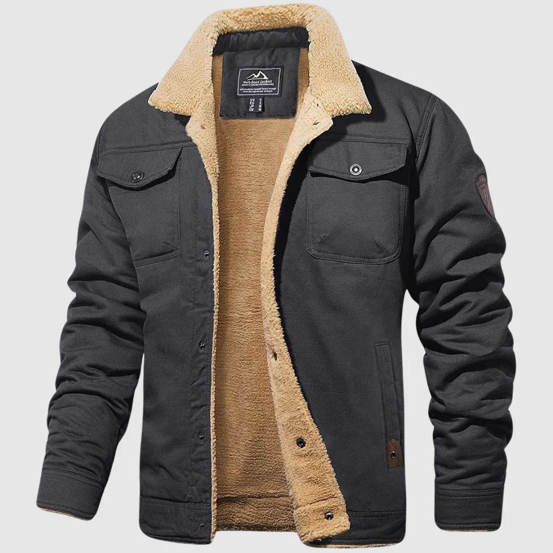 Men’s Winter Coat – Thick Warm Jacket with Soft Lining, Windproof & Thermal Outerwear