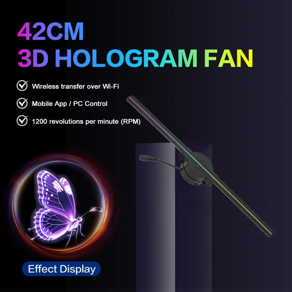 42cm 3D Holographic Naked-Eye Fan Display