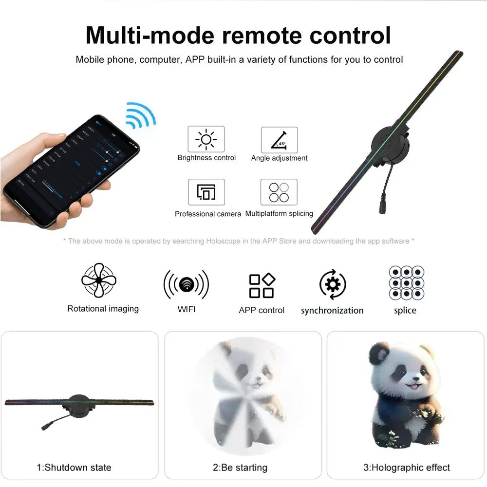 42cm 3D Holographic Naked-Eye Fan Display