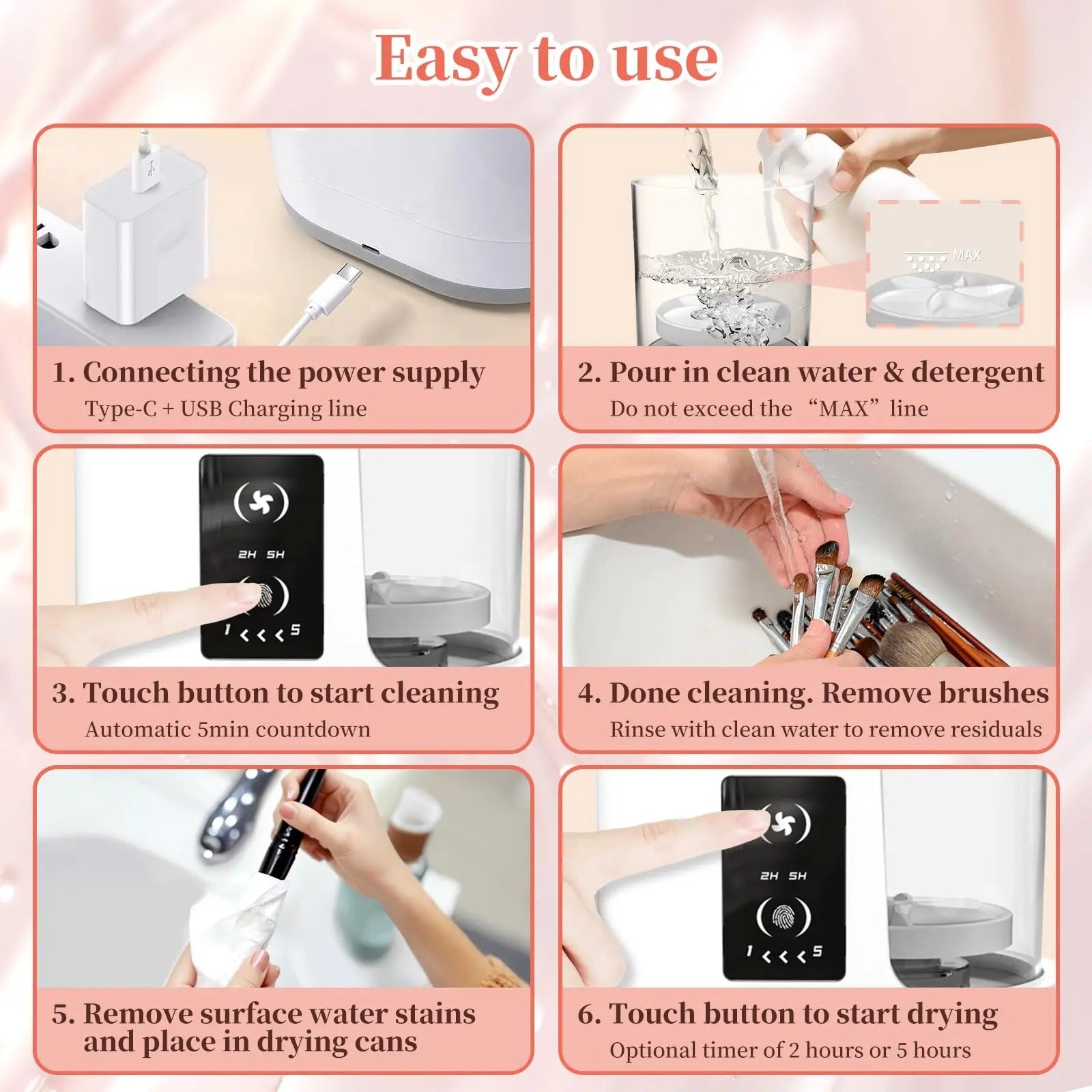 Makeup washer and dryer